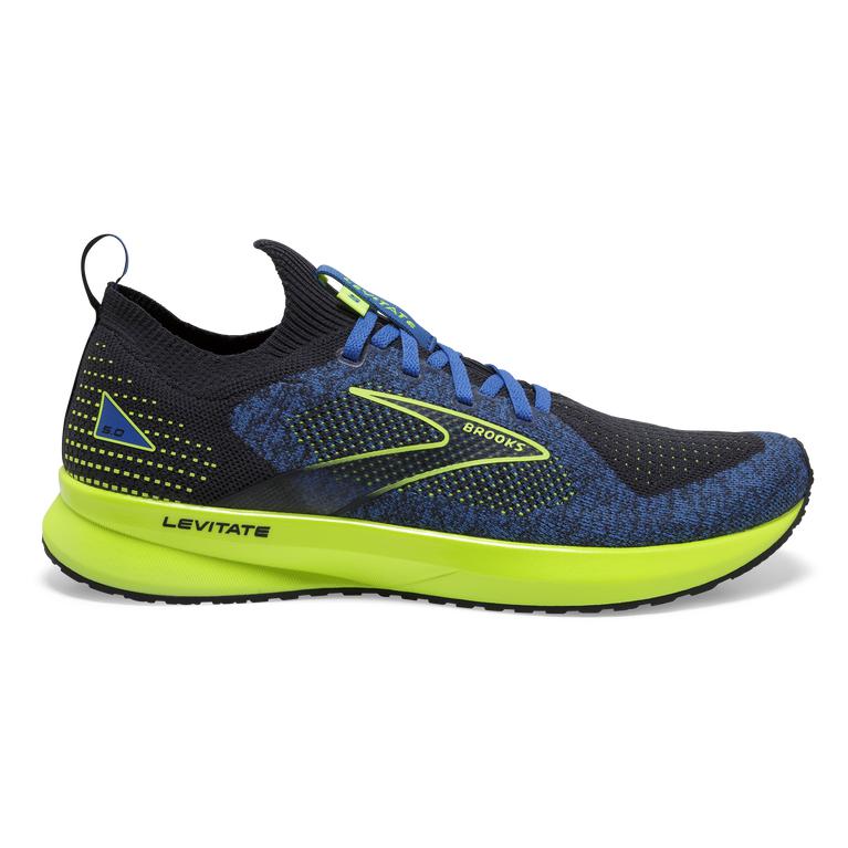 Brooks Men's Levitate StealthFit 5 Energy-Return Road Running Shoes - India Ink/Blue/Nightlife (TYKQ